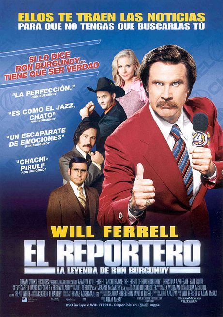 the movie poster: Anchorman: The Legend of Ron Burgundy (2004) ver4