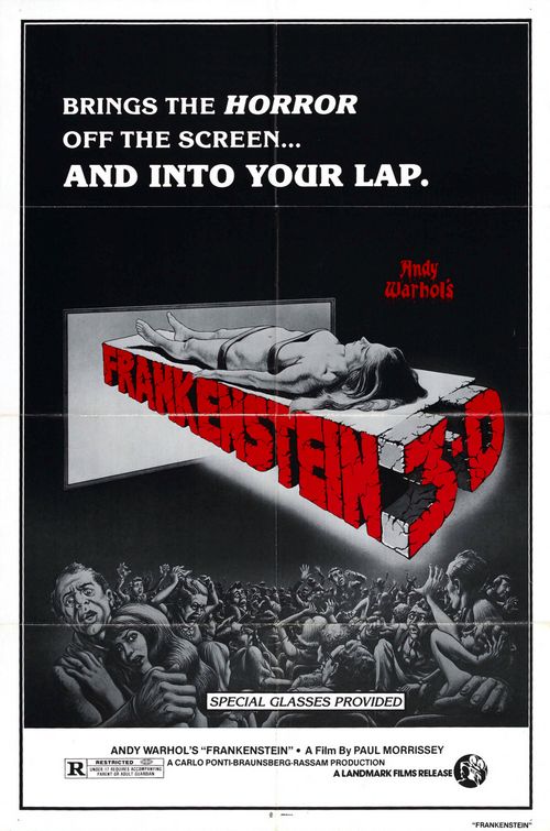 the movie poster: Andy Warhol's Frankenstein (1974) ver2