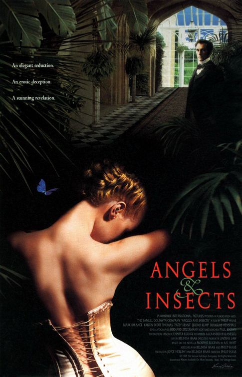 the movie poster: Angels and Insects (1996)