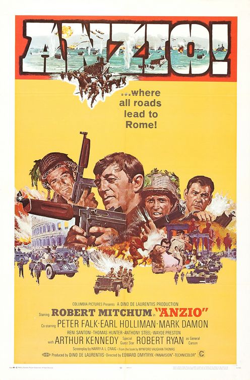1000 piece jigsaw puzzle for the movie poster: Anzio (1968)