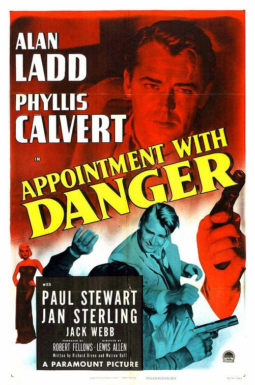 the movie poster: Appointment with Danger (1951)