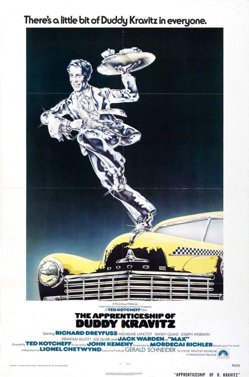 the movie poster: The Apprenticeship of Duddy Kravitz (1974)