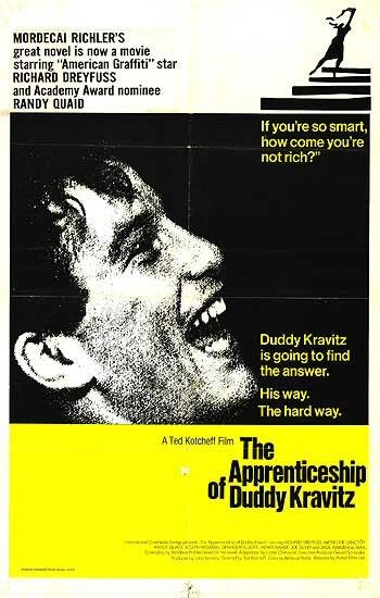 the movie poster: The Apprenticeship of Duddy Kravitz (1974) ver2