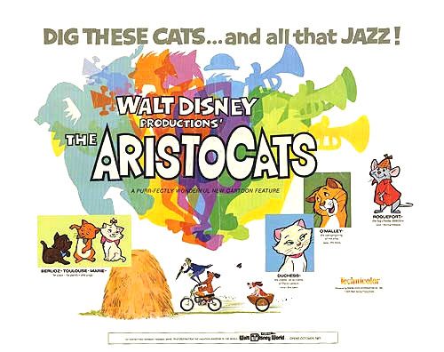 the movie poster: The Aristocats (1970) ver4