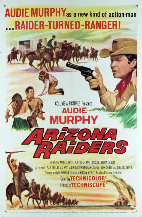 1000 piece jigsaw puzzle for the movie poster: Arizona Raiders (1965)