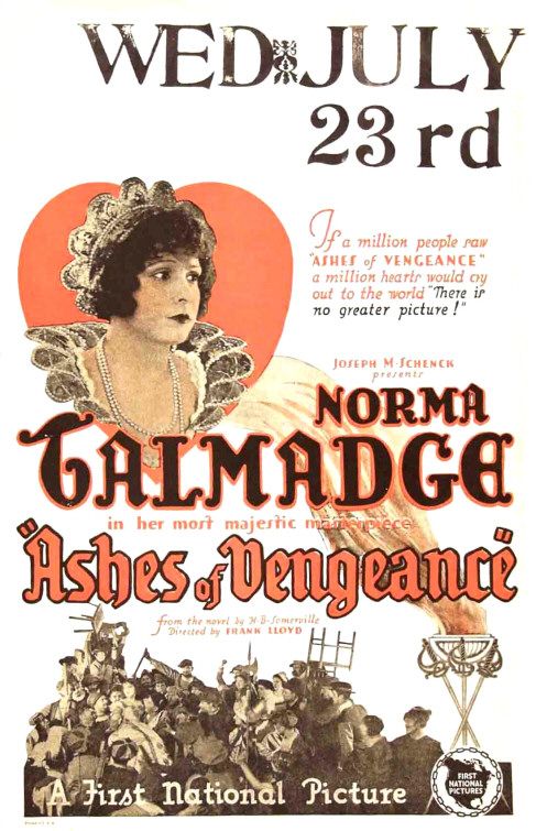 the movie poster: Ashes of Vengeance (1923)
