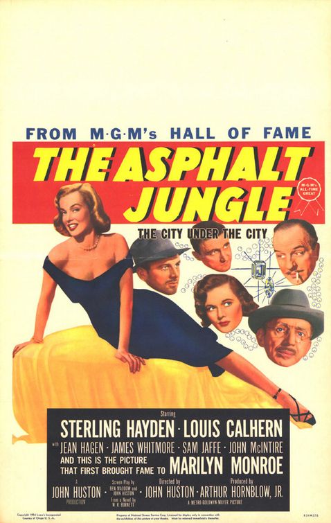 the movie poster: The Asphalt Jungle (1950) ver2