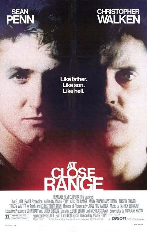 the movie poster: At Close Range (1986)