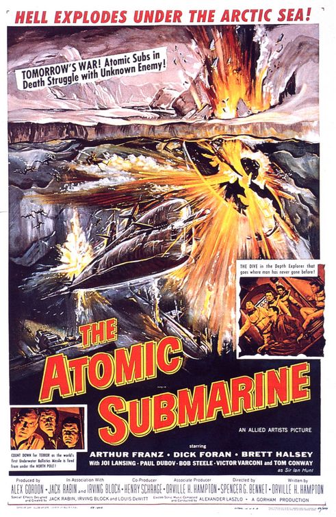 the movie poster: The Atomic Submarine (1959)