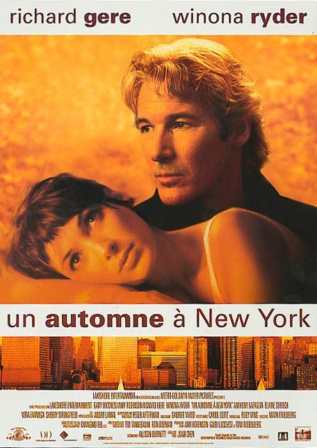 the movie poster: Autumn in New York (2000) ver4