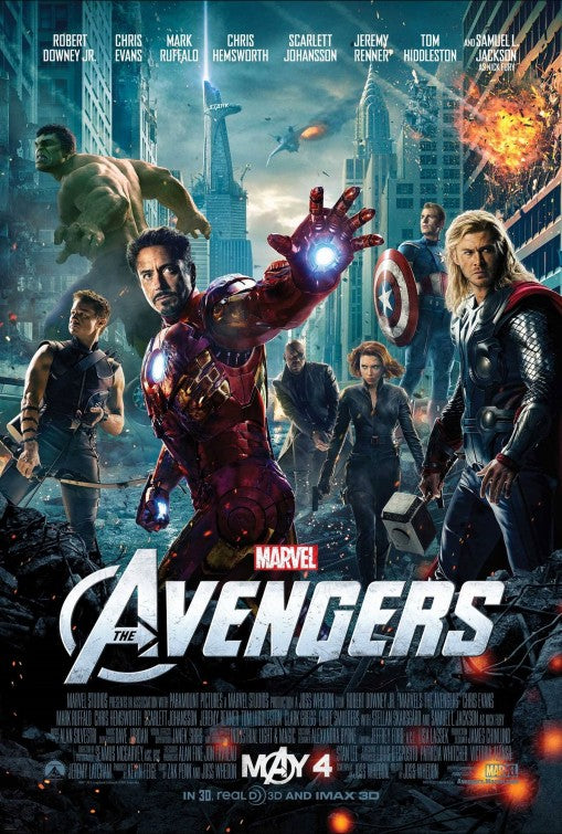 1000 piece jigsaw puzzle for the movie poster: The Avengers (2012) ver14