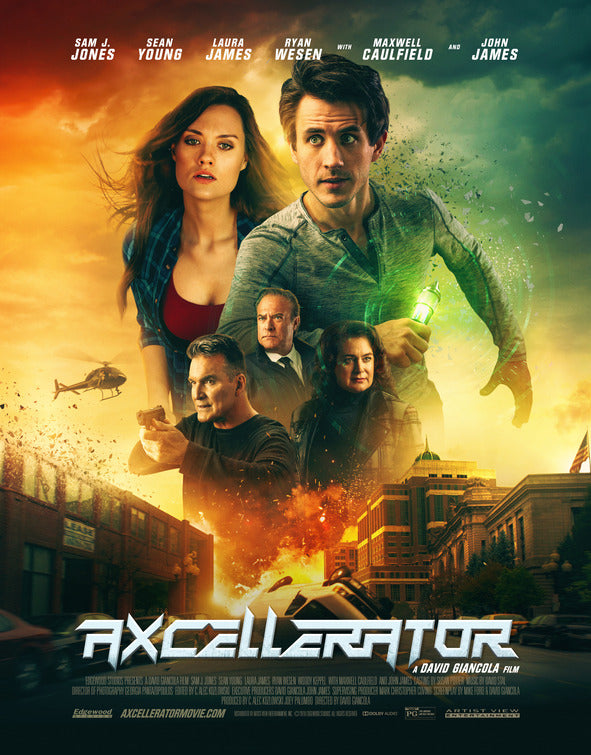 1000 piece jigsaw puzzle for the movie poster: Axcellerator (2020)