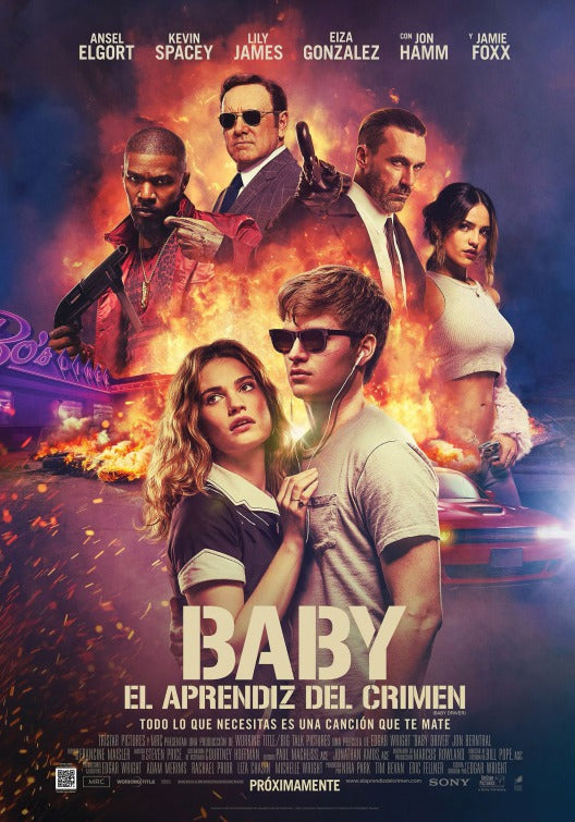 1000 piece jigsaw puzzle for the movie poster: Baby Driver (2017) ver4