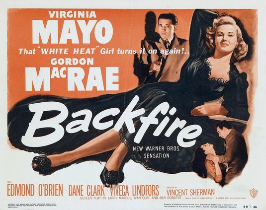 the movie poster: Backfire (1950)