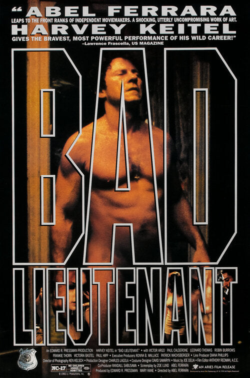 the movie poster: Bad Lieutenant (1992)