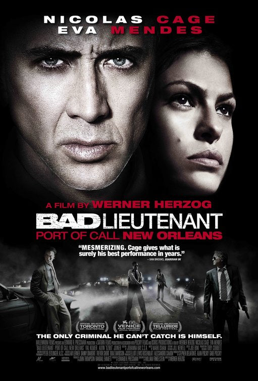 1000 piece jigsaw puzzle for the movie poster: Bad Lieutenant: Port of Call New Orleans (2009)