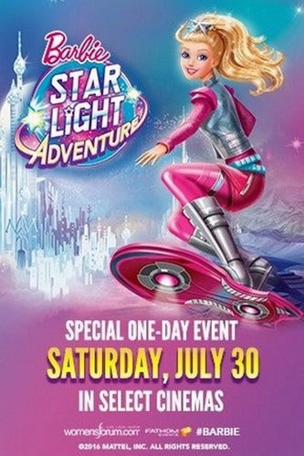1000 piece jigsaw puzzle for the movie poster: Barbie: Star Light Adventure (2016)