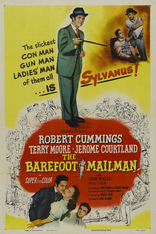 the movie poster: The Barefoot Mailman (1951)