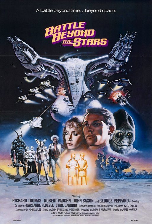 1000 piece jigsaw puzzle for the movie poster: Battle Beyond the Stars (1980)