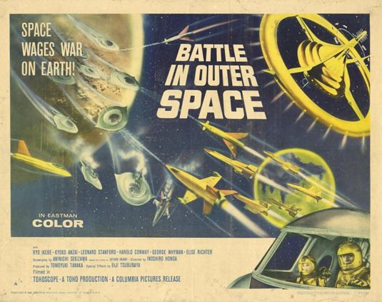 the movie poster: Battle in Outer Space (1960) ver2