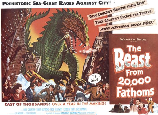 the movie poster: The Beast from 20,000 Fathoms (1953)