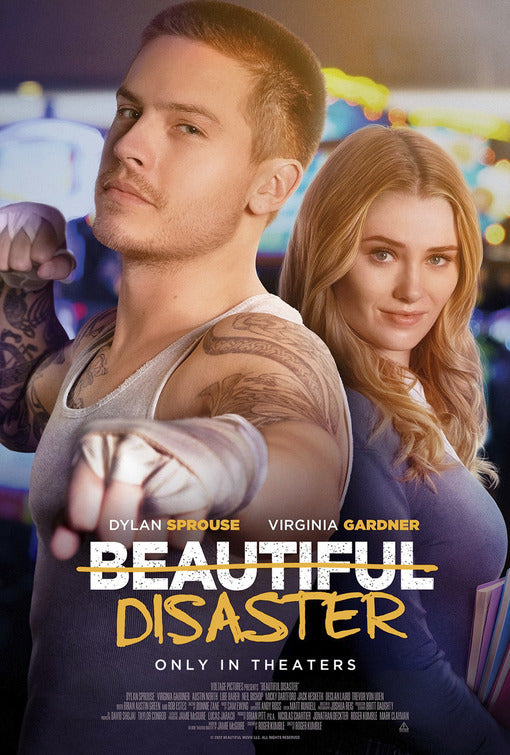 1000 piece jigsaw puzzle for the movie poster: Beautiful Disaster (2023)