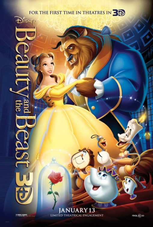 1000 piece jigsaw puzzle for the movie poster: Beauty and the Beast (1991) ver5