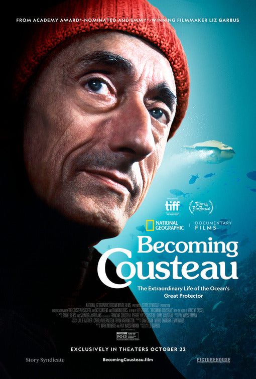 1000 piece jigsaw puzzle for the movie poster: Becoming Cousteau (2021)