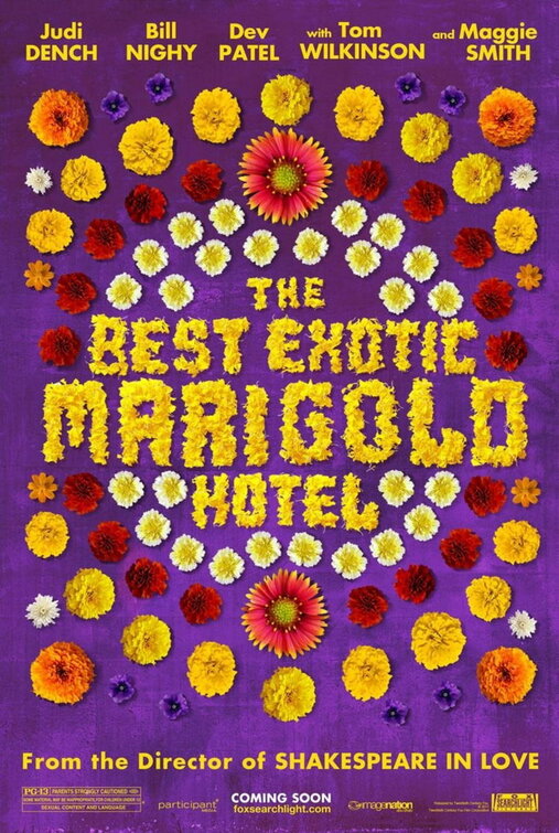 1000 piece jigsaw puzzle for the movie poster: The Best Exotic Marigold Hotel (2012)