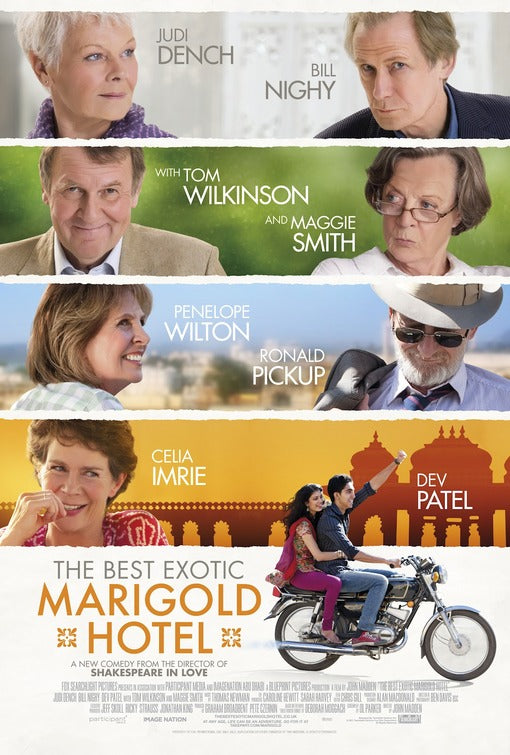 1000 piece jigsaw puzzle for the movie poster: The Best Exotic Marigold Hotel (2012) ver2