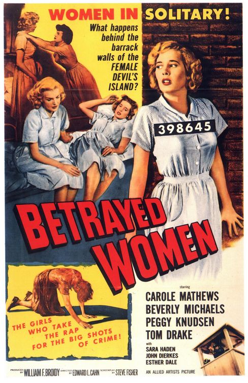 the movie poster: Betrayed Women (1955)