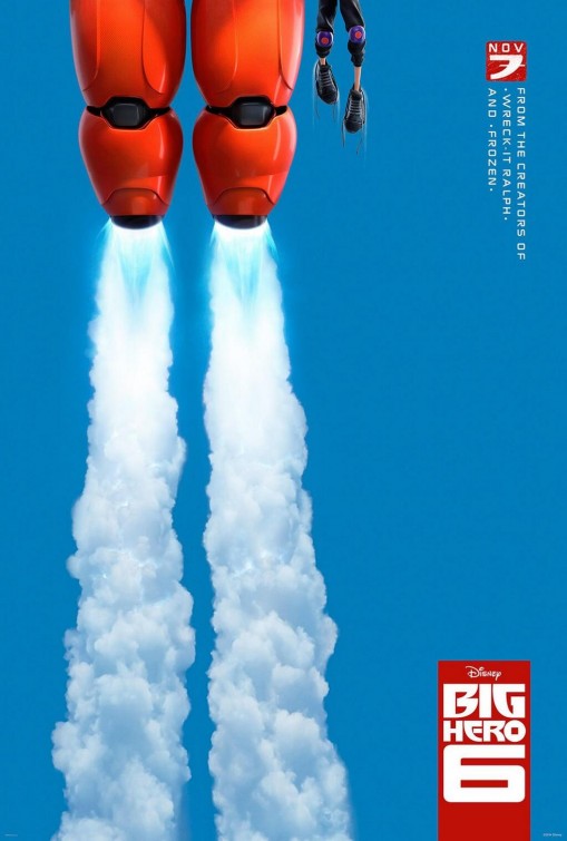 1000 piece jigsaw puzzle for the movie poster: Big Hero 6 (2014)