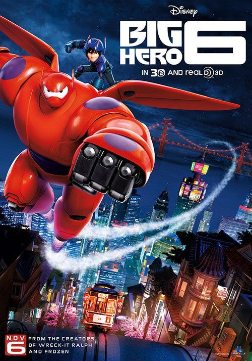 1000 piece jigsaw puzzle for the movie poster: Big Hero 6 (2014) ver12