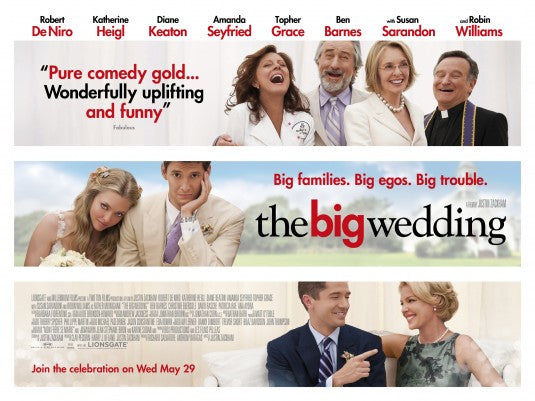 1000 piece jigsaw puzzle for the movie poster: The Big Wedding (2013) ver3