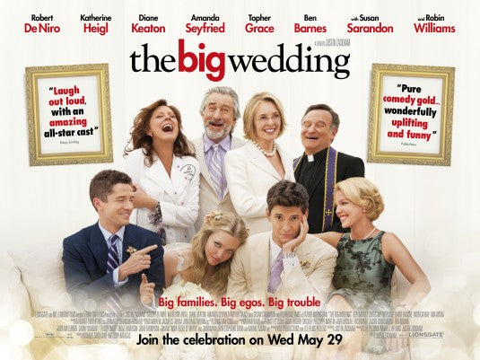 1000 piece jigsaw puzzle for the movie poster: The Big Wedding (2013) ver4