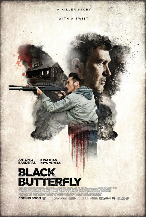 1000 piece jigsaw puzzle for the movie poster: Black Butterfly (2017) ver2