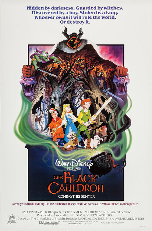 the movie poster: The Black Cauldron (1985) ver1