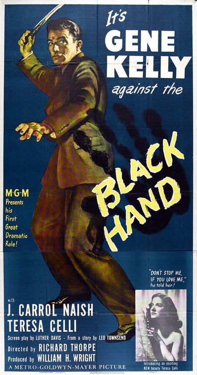 the movie poster: Black Hand (1950) ver2
