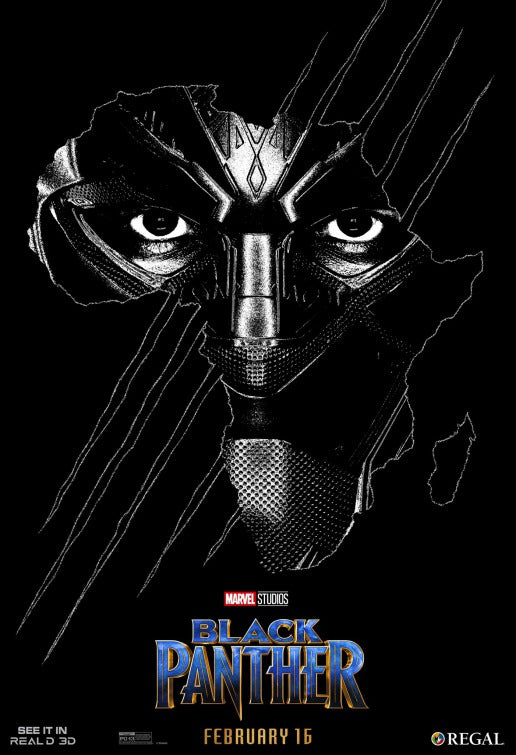 1000 piece jigsaw puzzle for the movie poster: Black Panther (2018) ver22