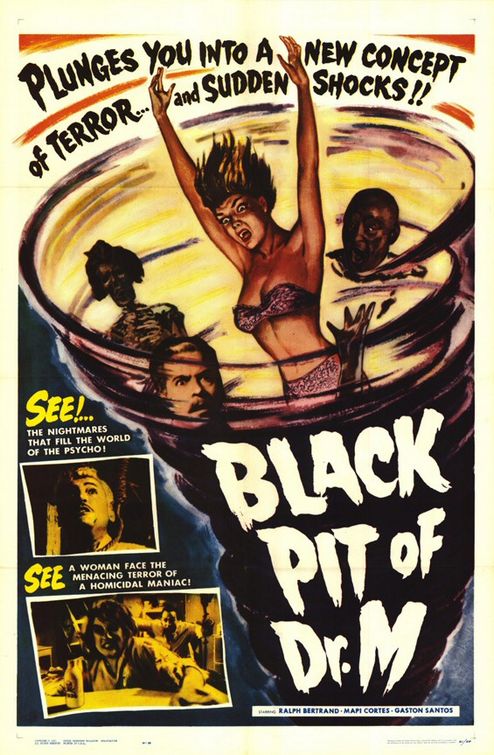 the movie poster: The Black Pit of Dr. M (1959)