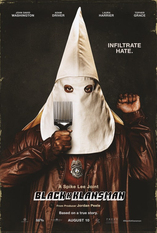 1000 piece jigsaw puzzle for the movie poster: BlacKkKlansman (2018)