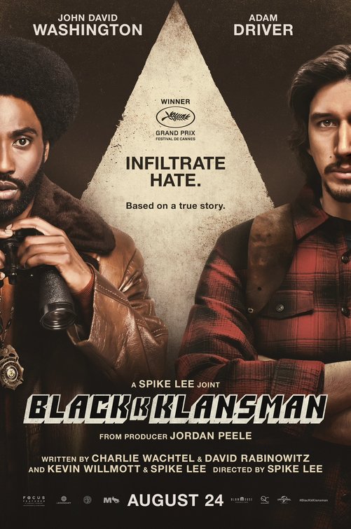 1000 piece jigsaw puzzle for the movie poster: BlacKkKlansman (2018) ver2