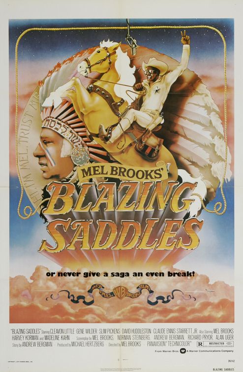 the movie poster: Blazing Saddles (1974)