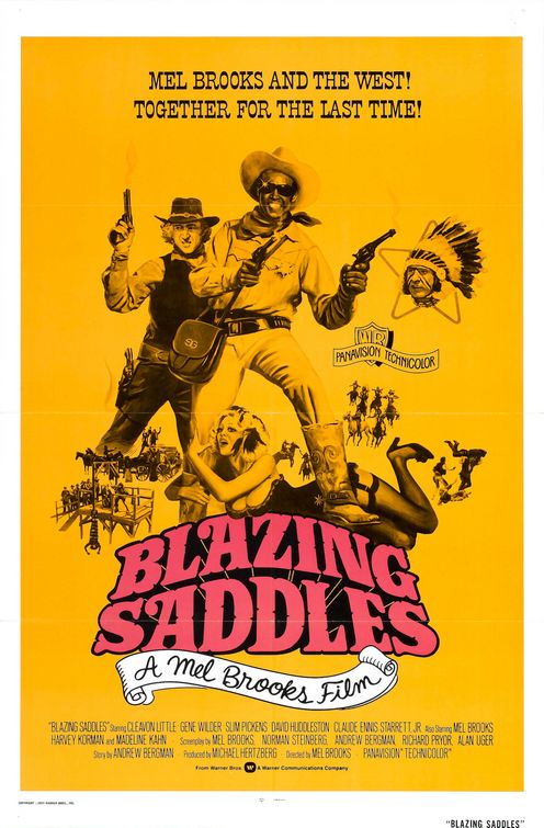 the movie poster: Blazing Saddles (1974) ver2