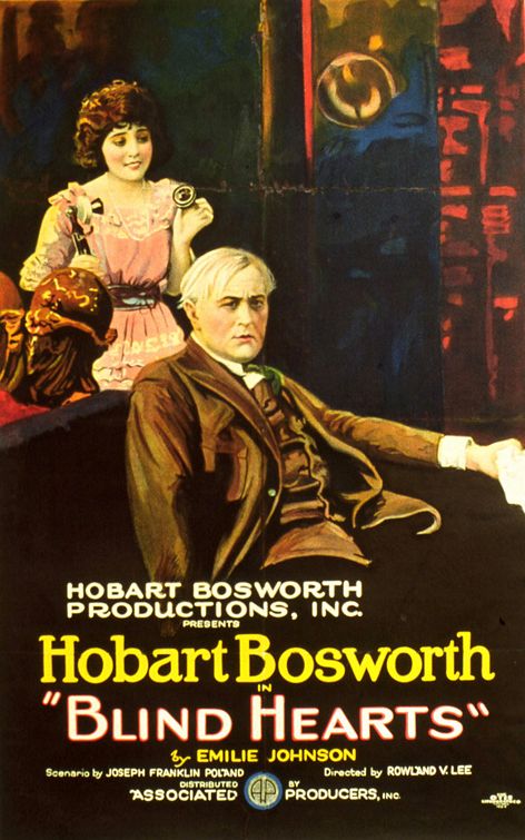 the movie poster: Blind Hearts (1921)