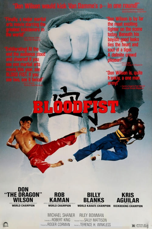 1000 piece jigsaw puzzle for the movie poster: Bloodfist (1989)