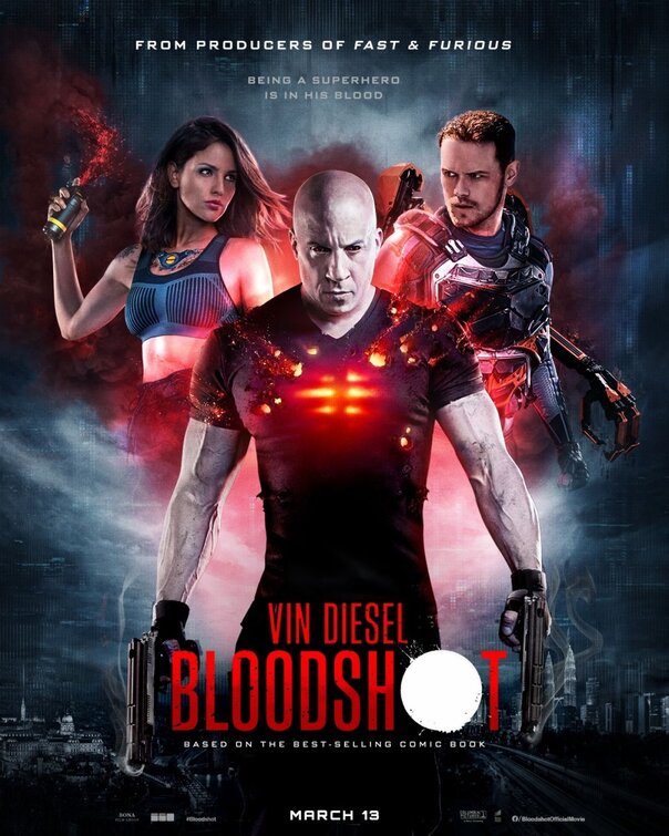 1000 piece jigsaw puzzle for the movie poster: Bloodshot (2020) ver2