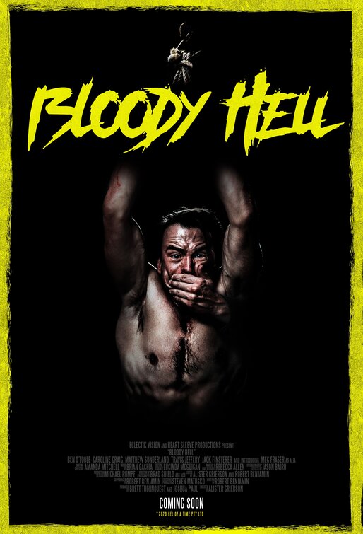 1000 piece jigsaw puzzle for the movie poster: Bloody Hell (2020)