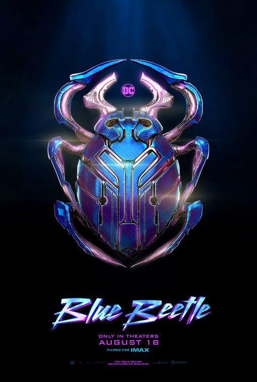 1000 piece jigsaw puzzle for the movie poster: Blue Beetle (2023)