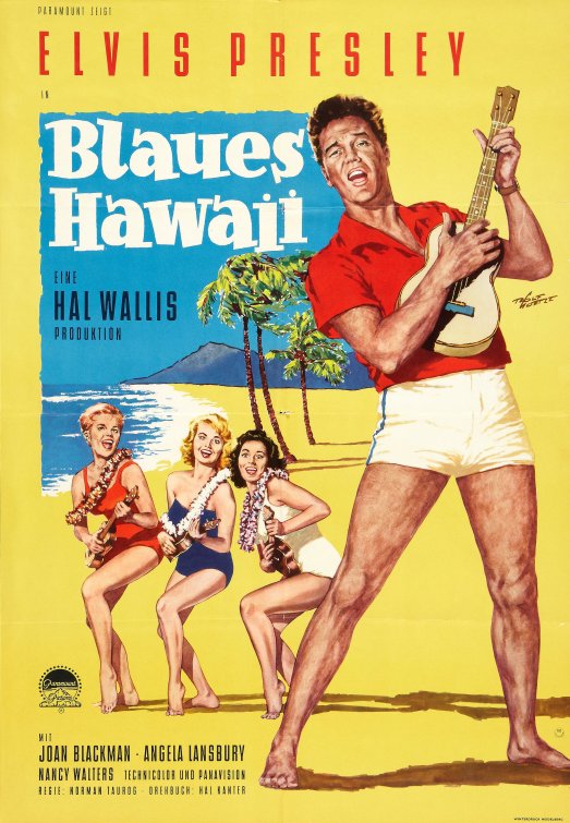 1000 piece jigsaw puzzle for the movie poster: Blue Hawaii (1961) ver2